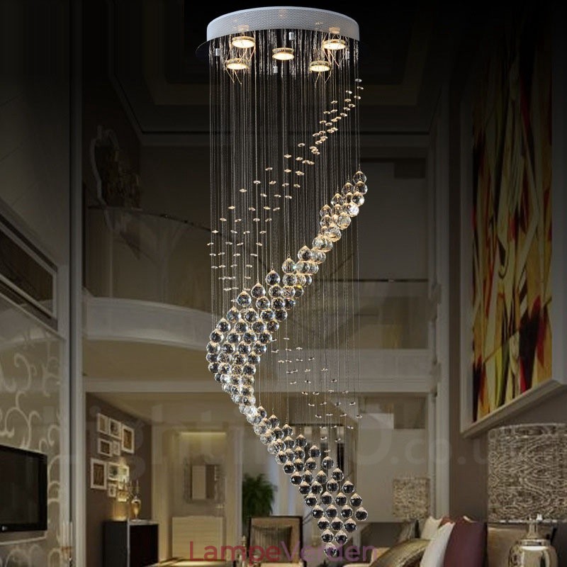 5 lys moderne krystal loft pendel lys indendørs lysekrone belysning lamper armaturer