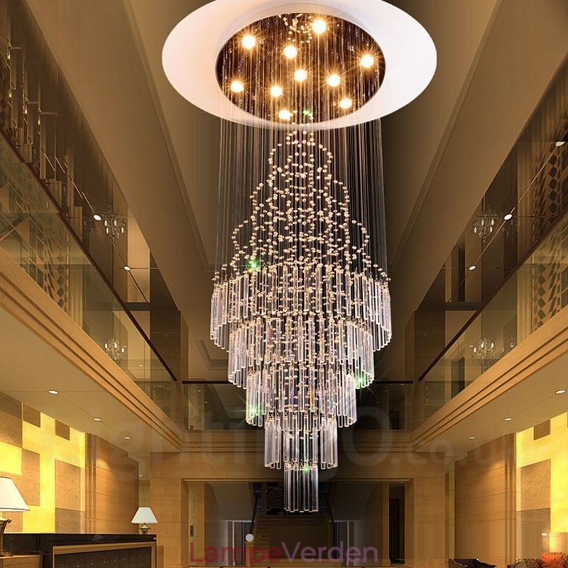 10 lys moderne krystal loft pendel lys indendørs lysekrone belysning lamper armaturer