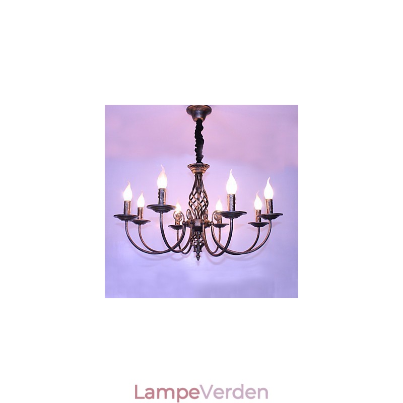 Retro Designers Candle Style Andre Metal lysekrone