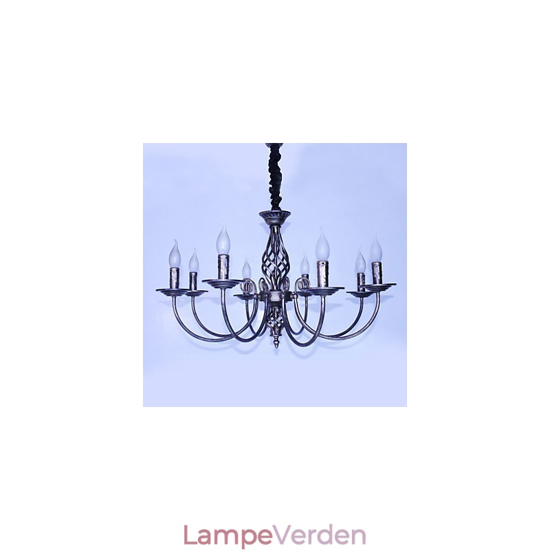 Retro Designers Candle Style Andre Metal lysekrone