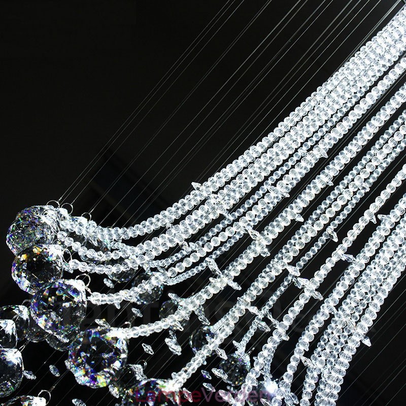 9 lys moderne krystal loft pendel lys indendørs lysekrone belysning lamper armaturer