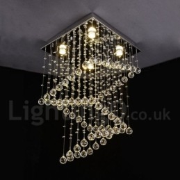 4 lys moderne krystal loft pendel lys indendørs lysekrone belysning lamper armaturer