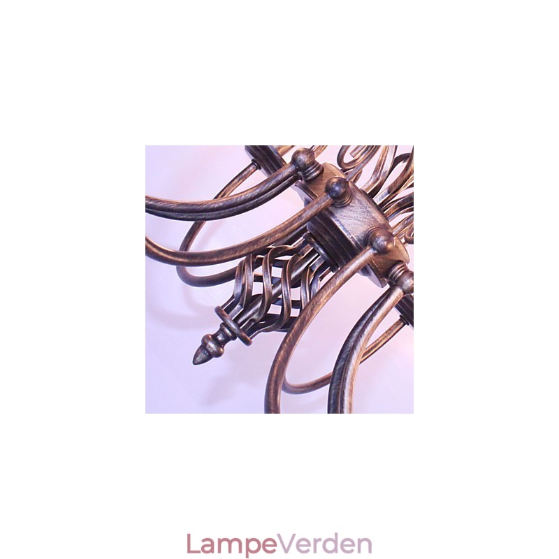 Retro Designers Candle Style Andre Metal lysekrone