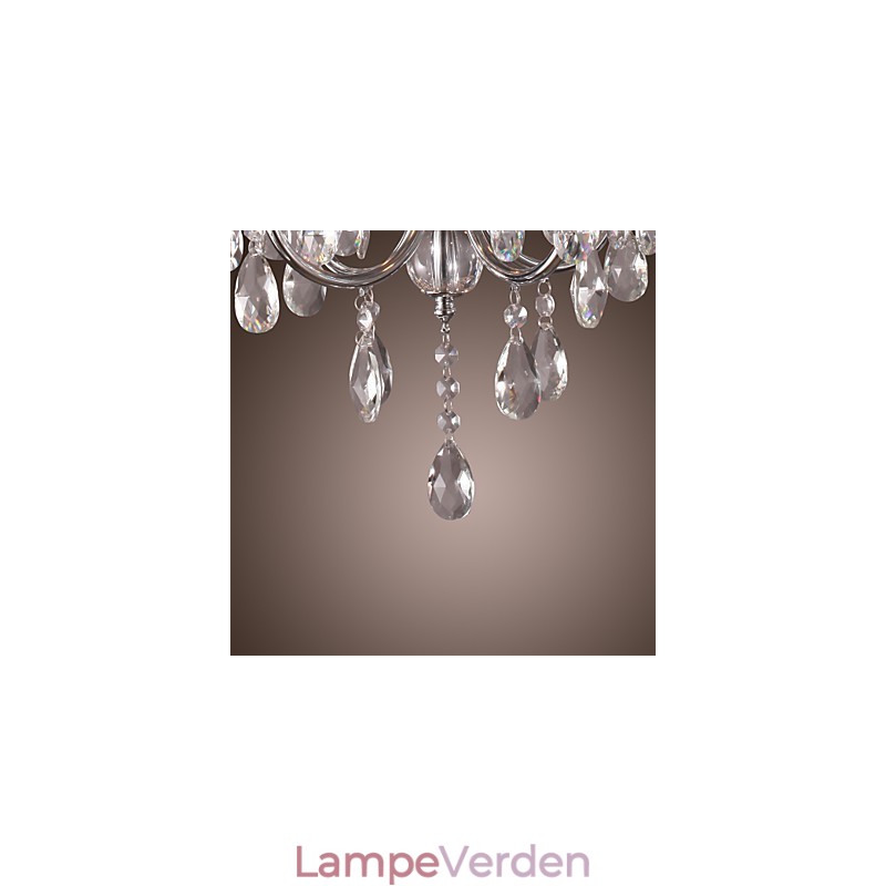 Traditionel klassisk krystal krom metal lysekrone