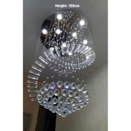 9 lys Moderne K9 Krystal Loft Pendel Lys Indendørs Lysekrone Belysning Lamper Armaturer