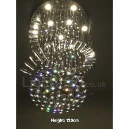 9 lys Moderne K9 Krystal Loft Pendel Lys Indendørs Lysekrone Belysning Lamper Armaturer