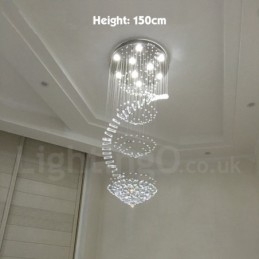 9 lys Moderne K9 Krystal Loft Pendel Lys Indendørs Lysekrone Belysning Lamper Armaturer