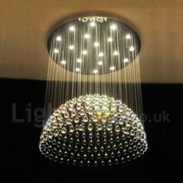 21 lys Moderne K9 Krystal Loft Pendel Lys Indendørs Lysekrone Belysning Lamper Armaturer