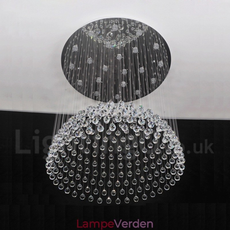 21 lys Moderne K9 Krystal Loft Pendel Lys Indendørs Lysekrone Belysning Lamper Armaturer