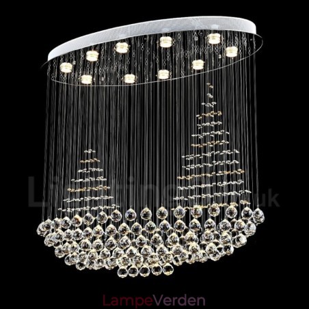 10 lys Moderne K9 Krystal Loft Pendel Lys Indendørs Lysekrone Belysning Lamper Armaturer 10 lys Moderne K9 Krystal Loft Pendel Lys Indendørs Lysekrone Belysning Lamper Armaturer