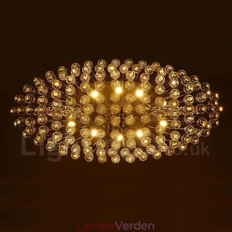 10 lys Moderne K9 Krystal Loft Pendel Lys Indendørs Lysekrone Belysning Lamper Armaturer