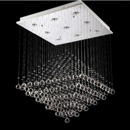 9 lys Moderne K9 Krystal Loft Pendel Lys Indendørs Lysekrone Belysning Lamper Armaturer