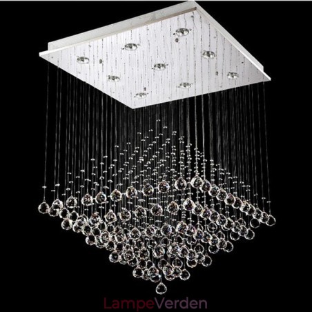 9 lys Moderne K9 Krystal Loft Pendel Lys Indendørs Lysekrone Belysning Lamper Armaturer 9 lys Moderne K9 Krystal Loft Pendel Lys Indendørs Lysekrone Belysning Lamper Armaturer