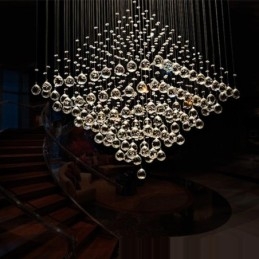 9 lys Moderne K9 Krystal Loft Pendel Lys Indendørs Lysekrone Belysning Lamper Armaturer