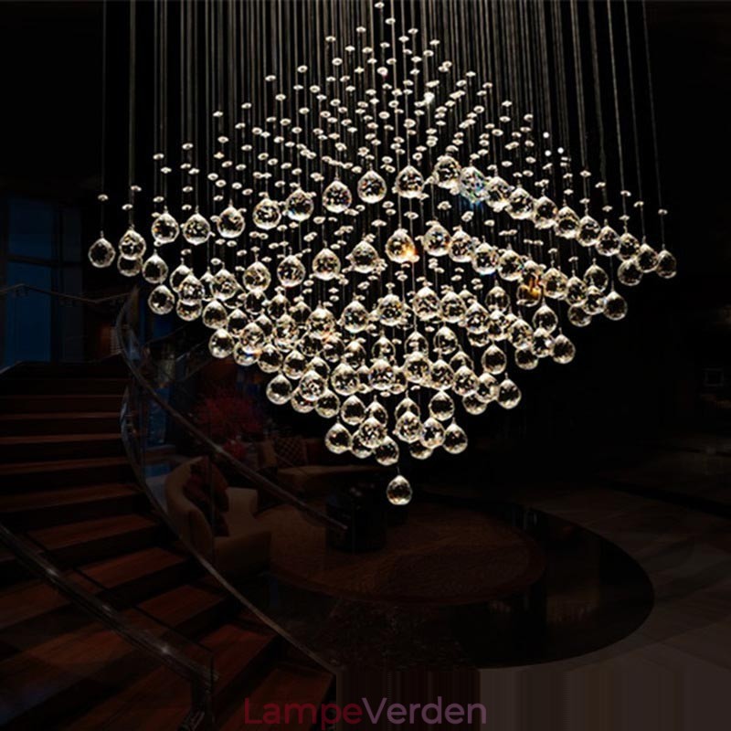 9 lys Moderne K9 Krystal Loft Pendel Lys Indendørs Lysekrone Belysning Lamper Armaturer