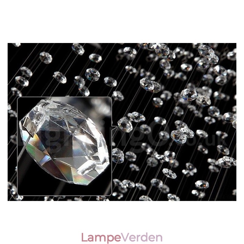 5 lys Moderne K9 Krystal Loft Pendel Lys Indendørs Lysekrone Belysning Lamper Armaturer