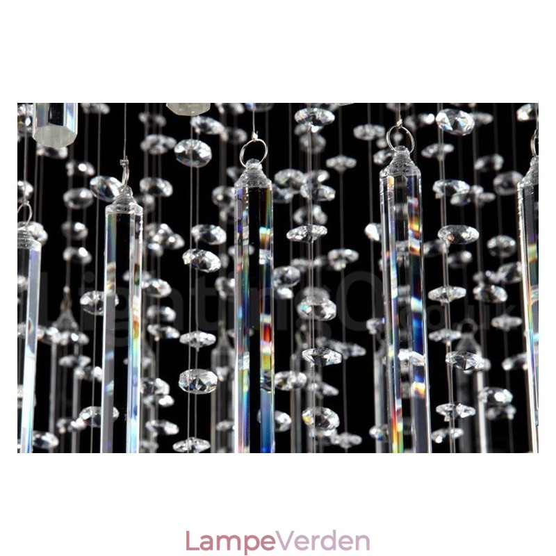 5 lys Moderne K9 Krystal Loft Pendel Lys Indendørs Lysekrone Belysning Lamper Armaturer