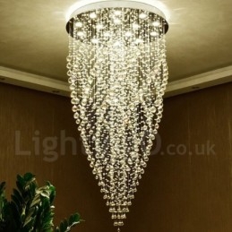 15 lys Moderne K9 Krystal Loft Pendel Lys Indendørs Lysekrone Belysning Lamper Armaturer