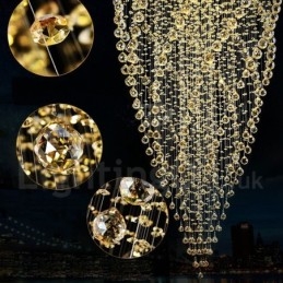 15 lys Moderne K9 Krystal Loft Pendel Lys Indendørs Lysekrone Belysning Lamper Armaturer