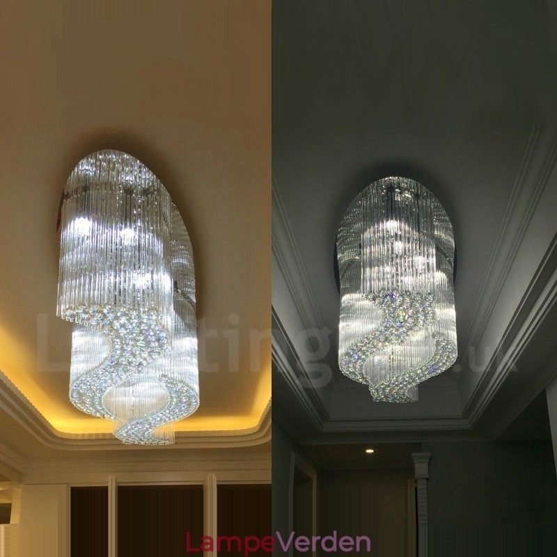 Moderne K9 crystal loft pendel lys indendørs lysekrone belysning lamper armaturer