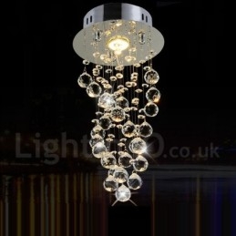 1 lys Moderne K9 Krystal Loft Pendel Lys Indendørs Lysekrone Belysning Lamper Armaturer