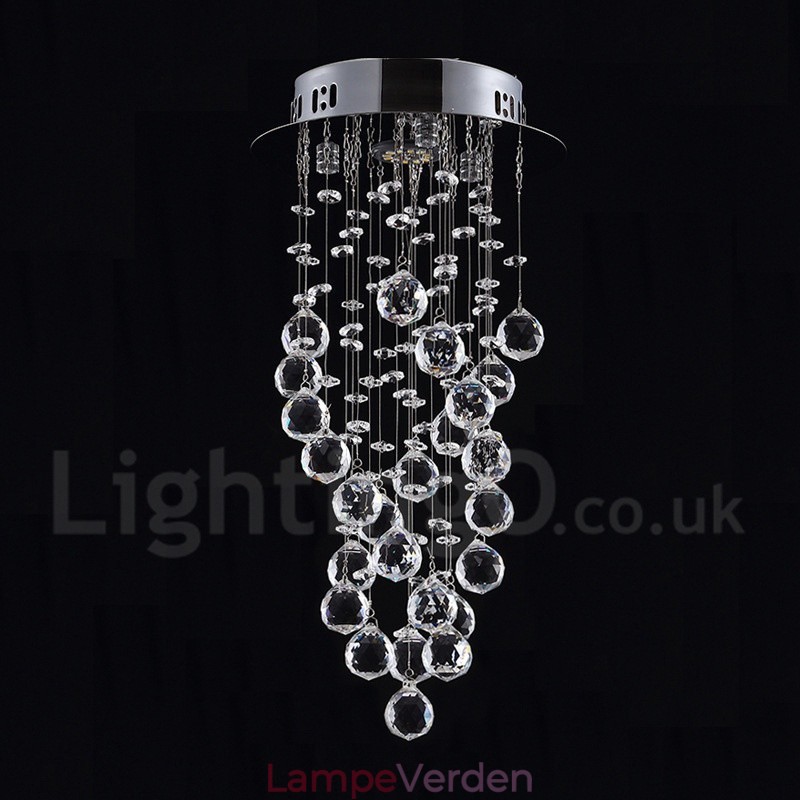 1 lys Moderne K9 Krystal Loft Pendel Lys Indendørs Lysekrone Belysning Lamper Armaturer