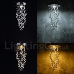 1 lys Moderne K9 Krystal Loft Pendel Lys Indendørs Lysekrone Belysning Lamper Armaturer