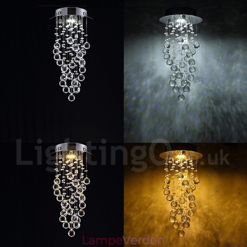 1 lys Moderne K9 Krystal Loft Pendel Lys Indendørs Lysekrone Belysning Lamper Armaturer