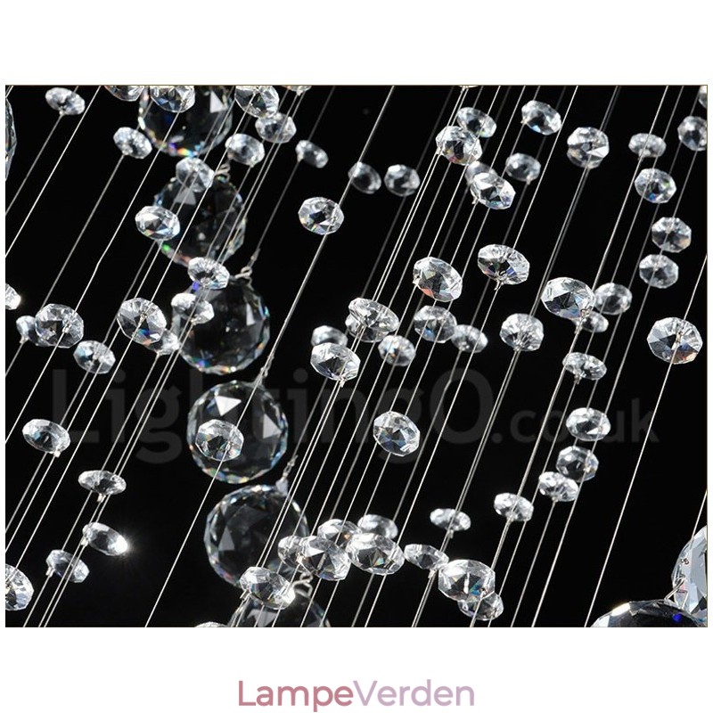 1 lys Moderne K9 Krystal Loft Pendel Lys Indendørs Lysekrone Belysning Lamper Armaturer