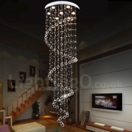 7 lys Moderne K9 Krystal Loft Pendel Lys Indendørs Lysekrone Belysning Lamper Armaturer
