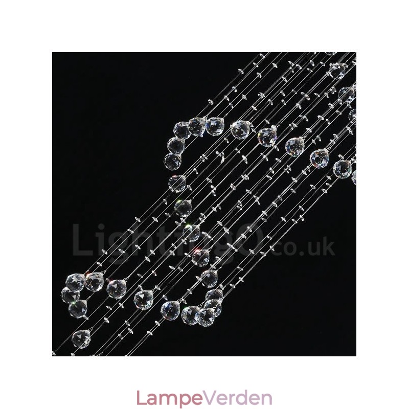 7 lys Moderne K9 Krystal Loft Pendel Lys Indendørs Lysekrone Belysning Lamper Armaturer