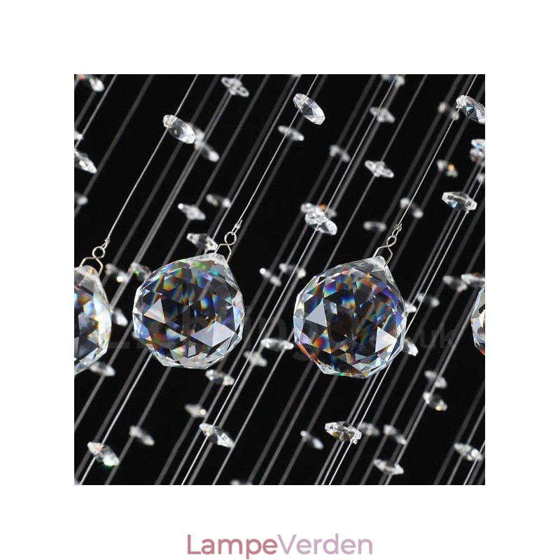 7 lys Moderne K9 Krystal Loft Pendel Lys Indendørs Lysekrone Belysning Lamper Armaturer