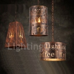 1 Light Retro Vintage Pendel Light Cafe House Pendel Lampe