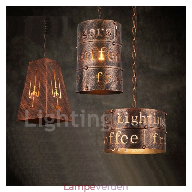 1 Light Retro Vintage Pendel Light Cafe House Pendel Lampe