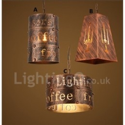 1 Light Retro Vintage Pendel Light Cafe House Pendel Lampe