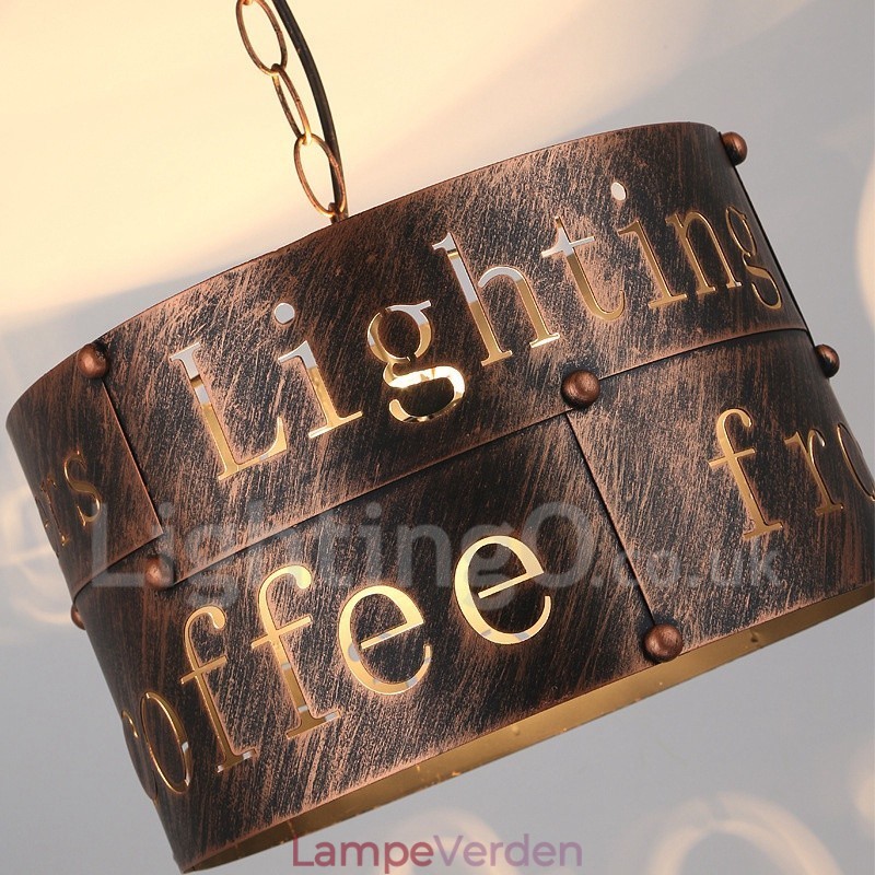 1 Light Retro Vintage Pendel Light Cafe House Pendel Lampe