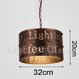 1 Light Retro Vintage Pendel Light Cafe House Pendel Lampe