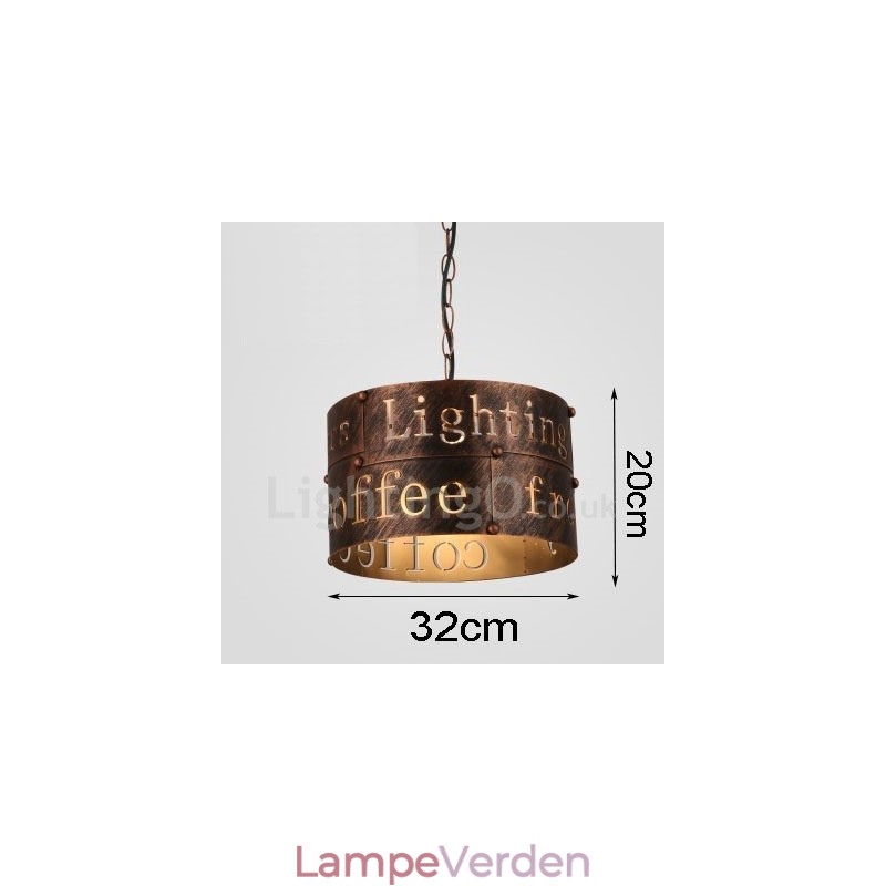 1 Light Retro Vintage Pendel Light Cafe House Pendel Lampe