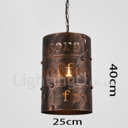 1 Light Retro Vintage Pendel Light Cafe House Pendel Lampe