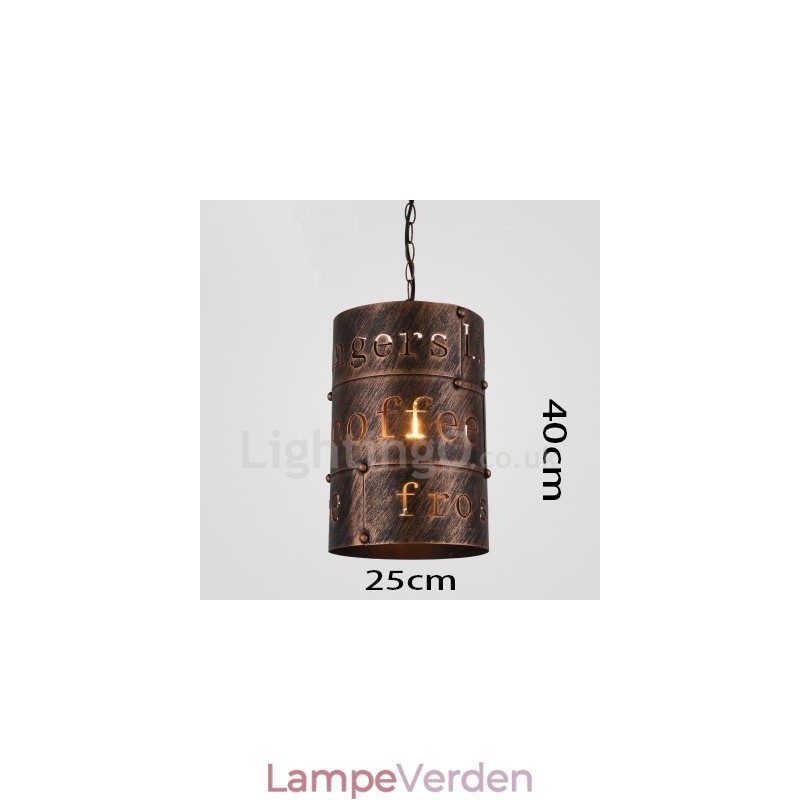 1 Light Retro Vintage Pendel Light Cafe House Pendel Lampe