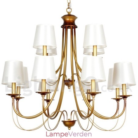 12 lys rustik middelhavsstil moderne moderne lysekrone