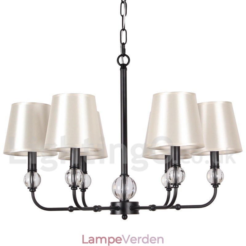 6 lys rustik retro moderne lysekrone