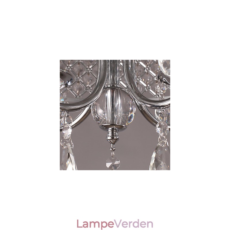 Traditionel klassisk krystal krom metal lysekrone