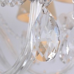 3 Lyse Hvid K9 Crystal Candle Style Lysekrone