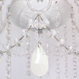 8 Lyse Hvid K9 Crystal Candle Style Lysekrone