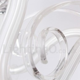 8 lys hvid moderne K9-krystal lysekrone