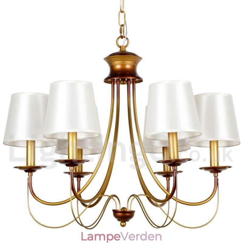 6 lys rustik middelhavsstil Moderne moderne lysekrone