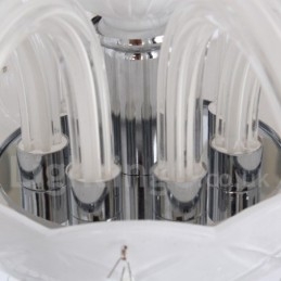 8 Lyse Hvid K9 Crystal Candle Style Lysekrone