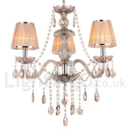 3 lys K9 Crystal Candle Style lysekrone