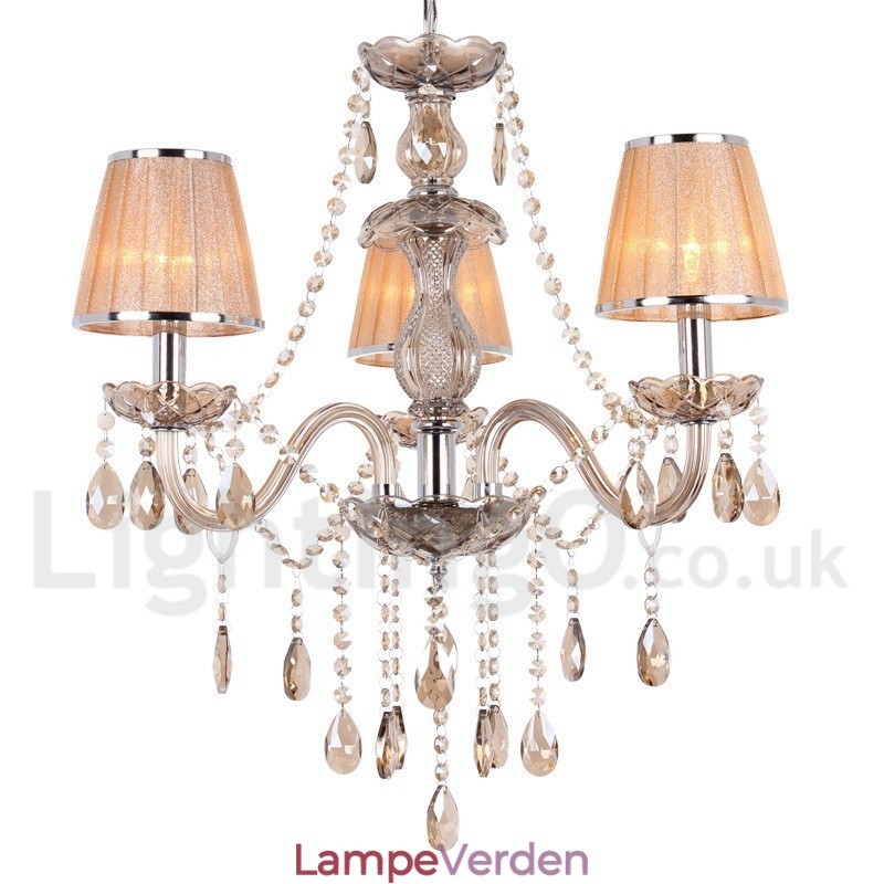 3 lys K9 Crystal Candle Style lysekrone